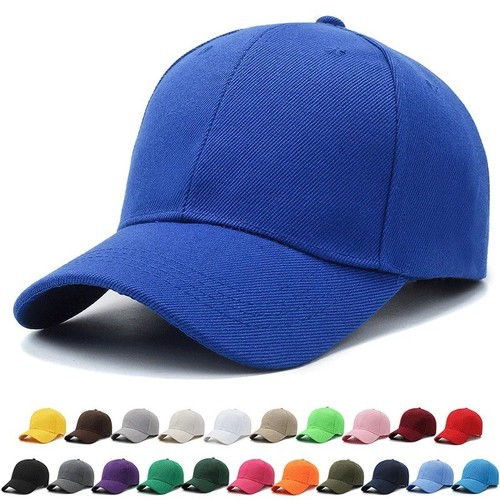 Solid plain baseball cap - baseball,