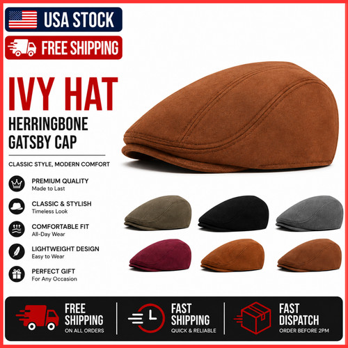 Hat herringbone ivy - ivy,