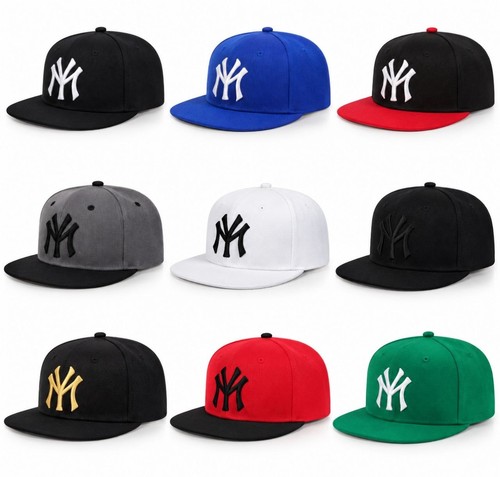 Flat brim snapback hat - flat,