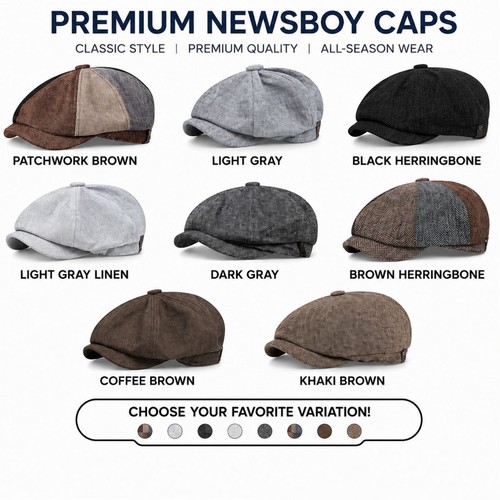 Newsboy hat flat cap driver - hat,